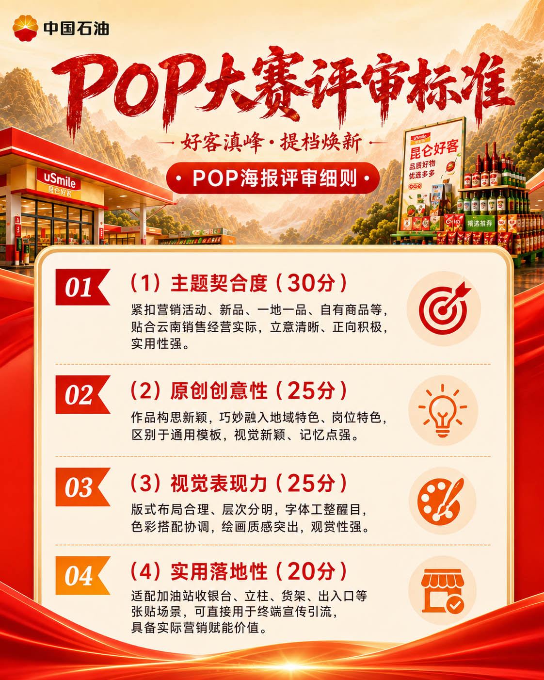 POP海报大赛评分标准